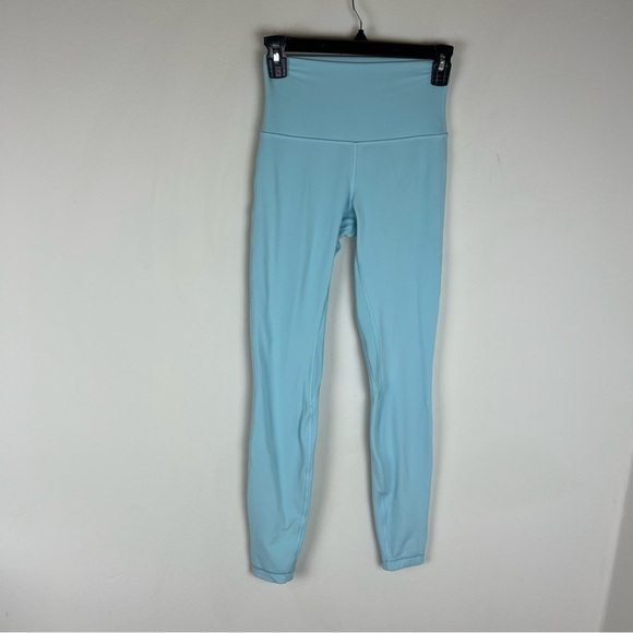 Lululemon Align High Rise CYAN BLUE Leggings Size 4 B3 - Picture 4 of 8